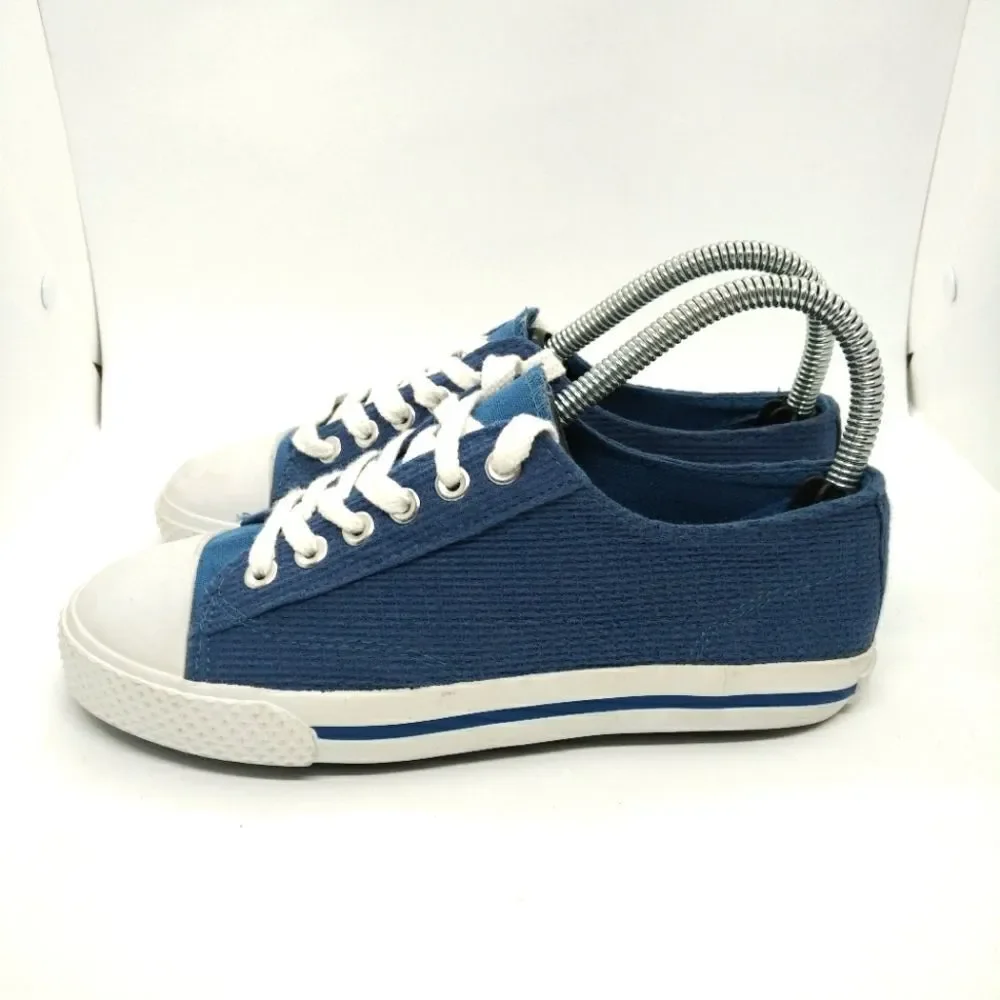 Airwalk Blue Corduroy Casual Fashion Sneakers‎ Shoes Women's Size 6 Blue